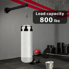 YZZHAJ mounted with heavy bag in garage showing stable installation benefit