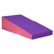 Z ATHLETIC junior wedge front view showing pink purple vinyl and incline for safe practice