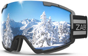 ZABERT front view showing mirrored REVO lens and frameless style, clearer vision