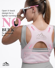 Zelvot back X design highlighting perforated nylon for better ventilation and mobility
