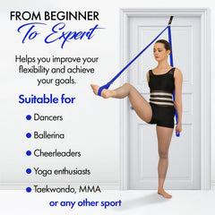 Zenmarkt strap in use demonstrating assisted splits and improved range