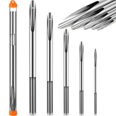 Zhengmy front view of five stainless splicing tools showing clean finish and sizes