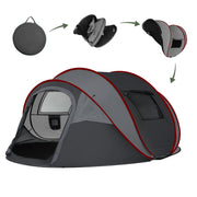 ZIKBRYNOO front view of tent showing roomy entrance and quick shelter