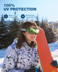 ZIONOR Lagopus foam face seal close-up offering comfort and wind protection