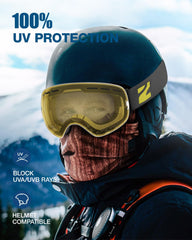 ZIONOR OTG fit demo showing glasses under goggles for comfort