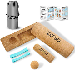 ZITSD cork balance boards front view showing stable training surface benefit