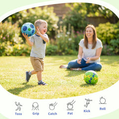 ZOOJOY dinosaur design close-up on ball, bright print engages children and sparks imaginative play
