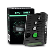ZOHAN shot timer front view showing controls and clear display for quick reading