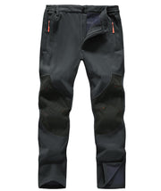 Zoofly front view grey pants showing full-length waterproof fit and versatility