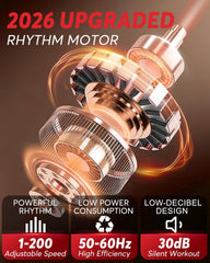 Zoomsnail remote and LED display demonstrating easy controls and workout feedback
