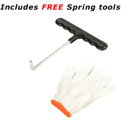 Zoomster detail of thicker steel v-ring attachment improving spring security