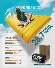 ZOOOBELIVES integrated pump detail for fast inflation and no mouth blowing