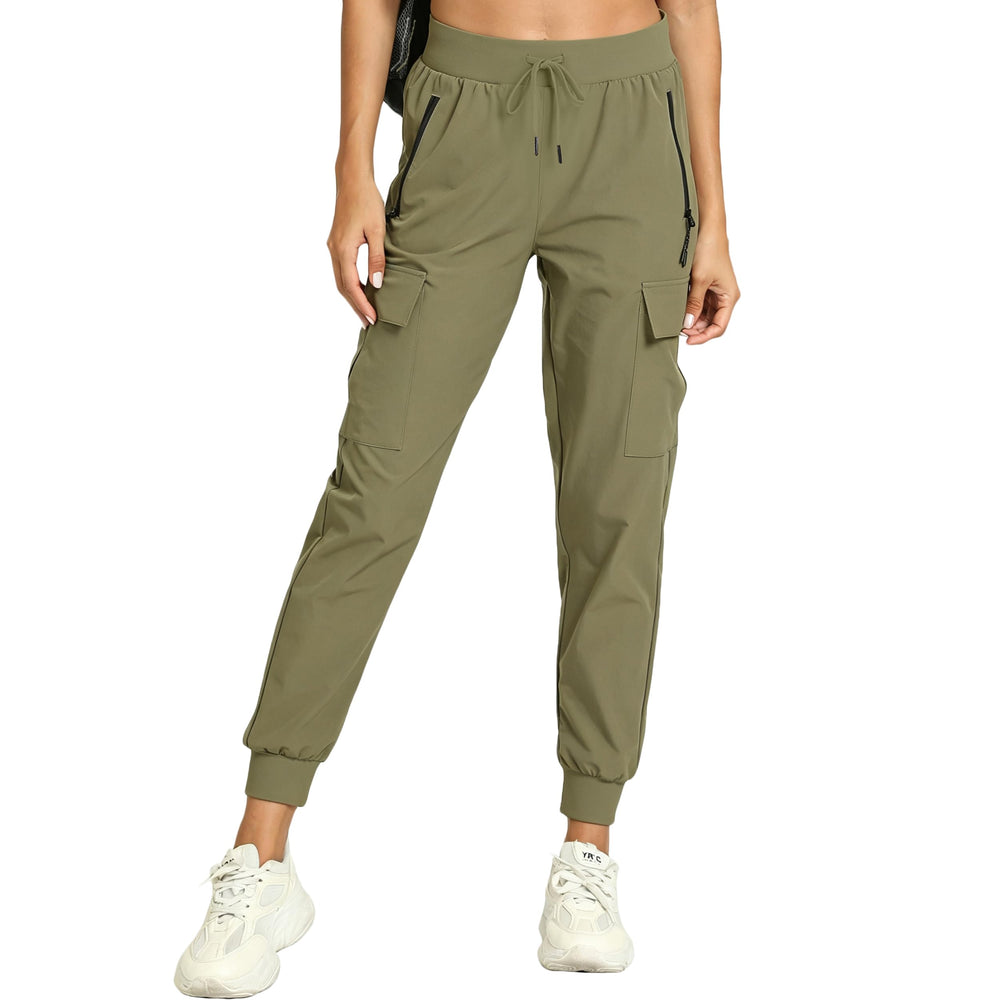 zsenoxaxi front view khaki joggers showing fit and style benefit mobility