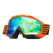 Zsling front view of goggles showing frame and lens, comfortable fit benefit