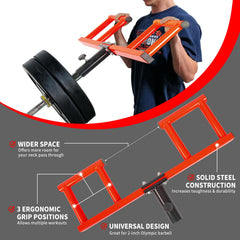 ZUKAM image of three grip positions on handle highlighting training versatility