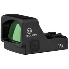 Zulisy Oak Super front view showing optic housing and clear 3 MOA dot benefit quick sighting