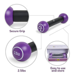 ZUMBA close-up of neoprene grip highlighting texture and secure handling benefit