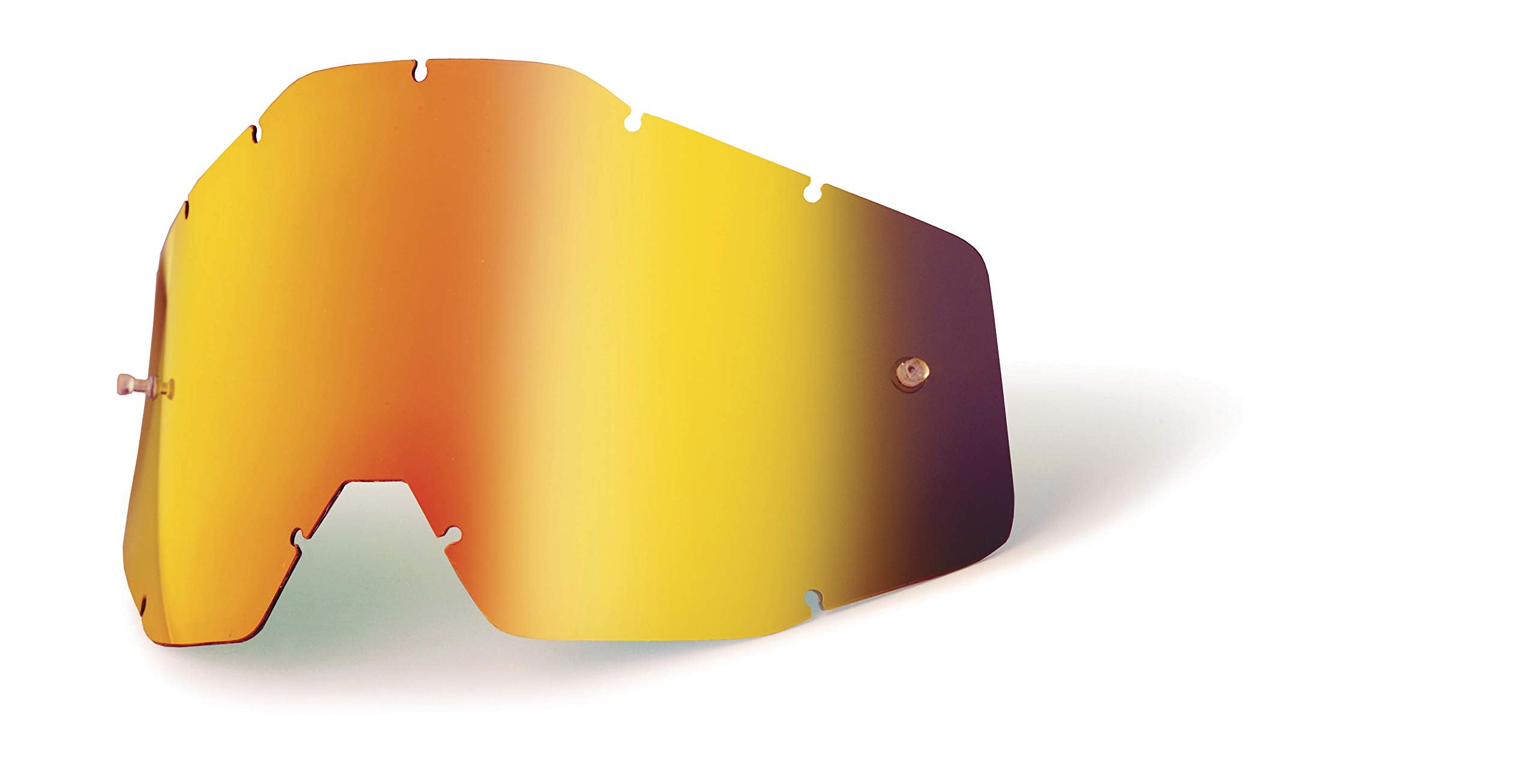 100% red mirror smoke lens front view showing tint and glare reduction benefit