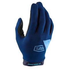 100% Ridecamp glove front view showing slim palm for precise control