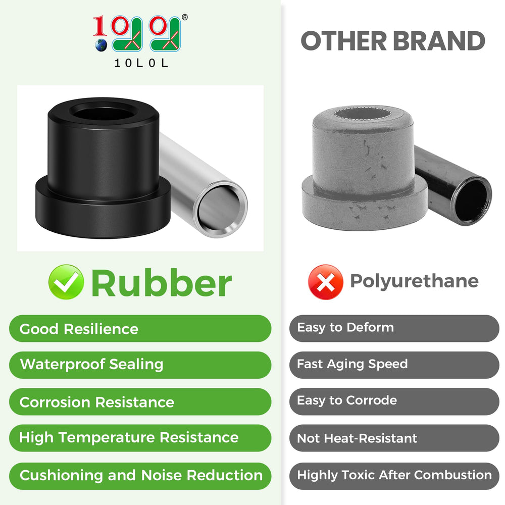 10L0L full kit laid out showing all bushings, sleeves and fasteners for convenience