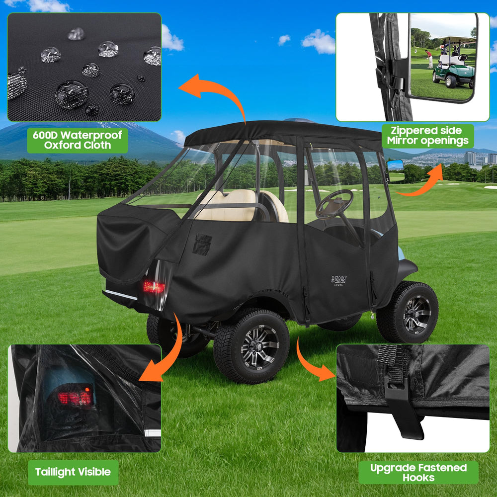 10L0L folded cover in included carry bag for compact storage and transport