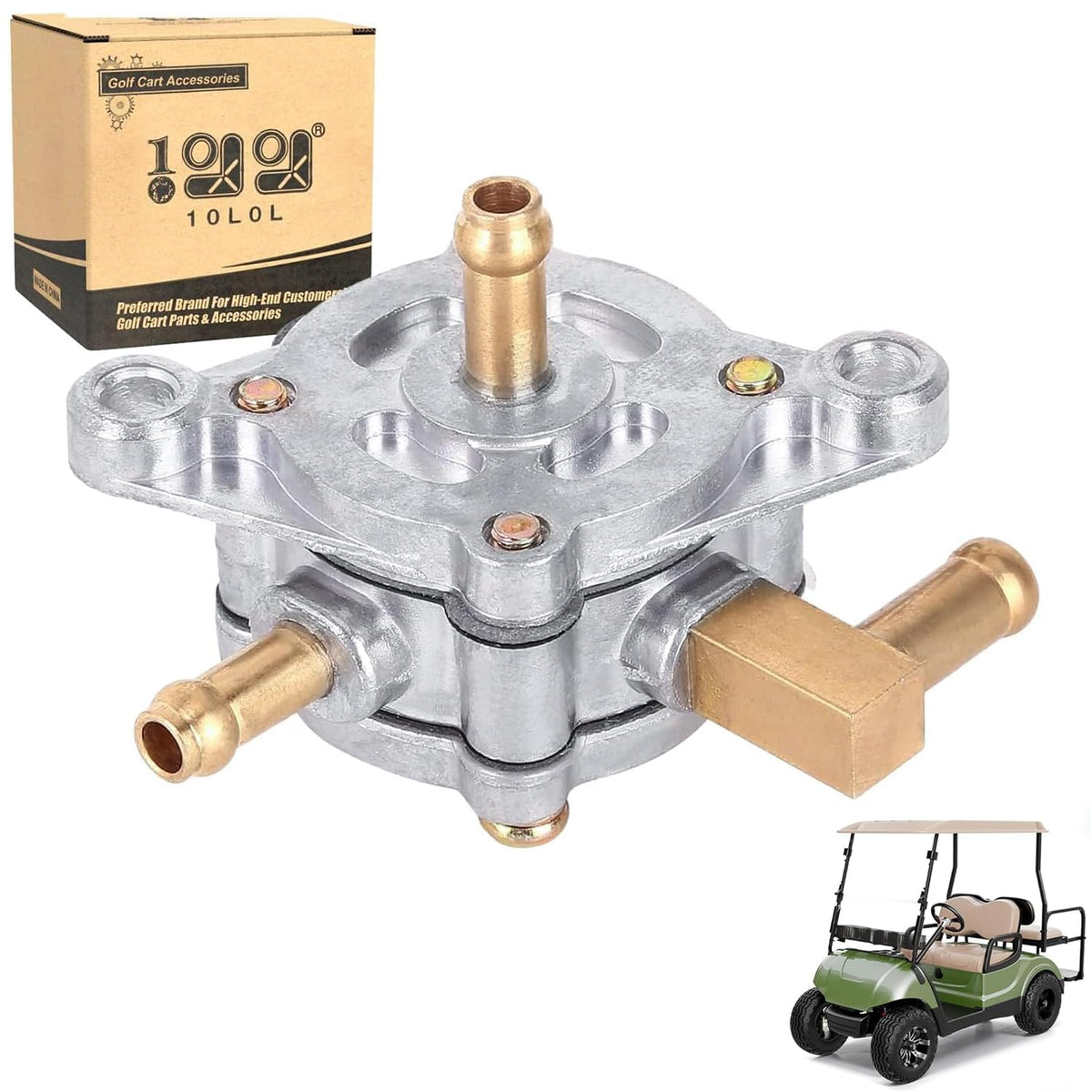 10L0L front view fuel pump showing bolt-in fit and straightforward replacement benefit