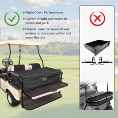 10L0L installed on Yamaha golf cart demonstrating quick tool-free fit