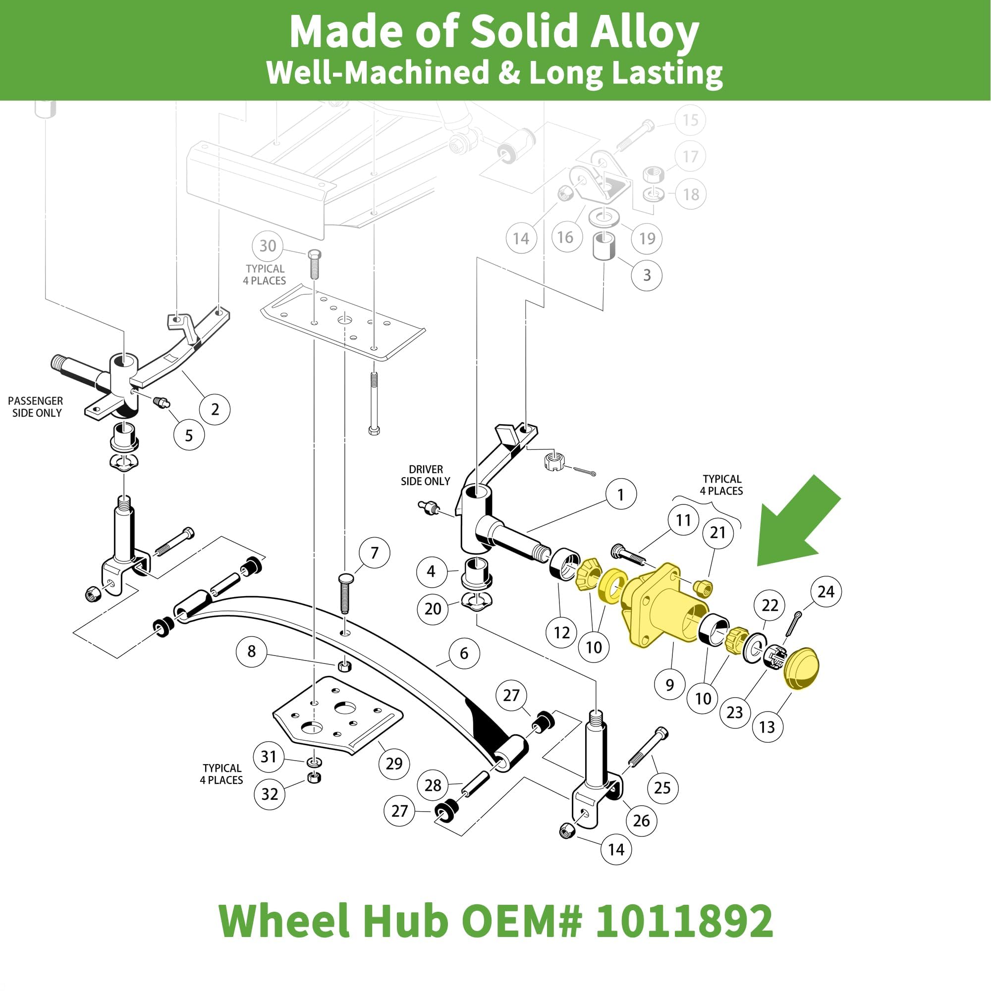 10L0L hub aluminum surface texture highlighting corrosion resistance benefit