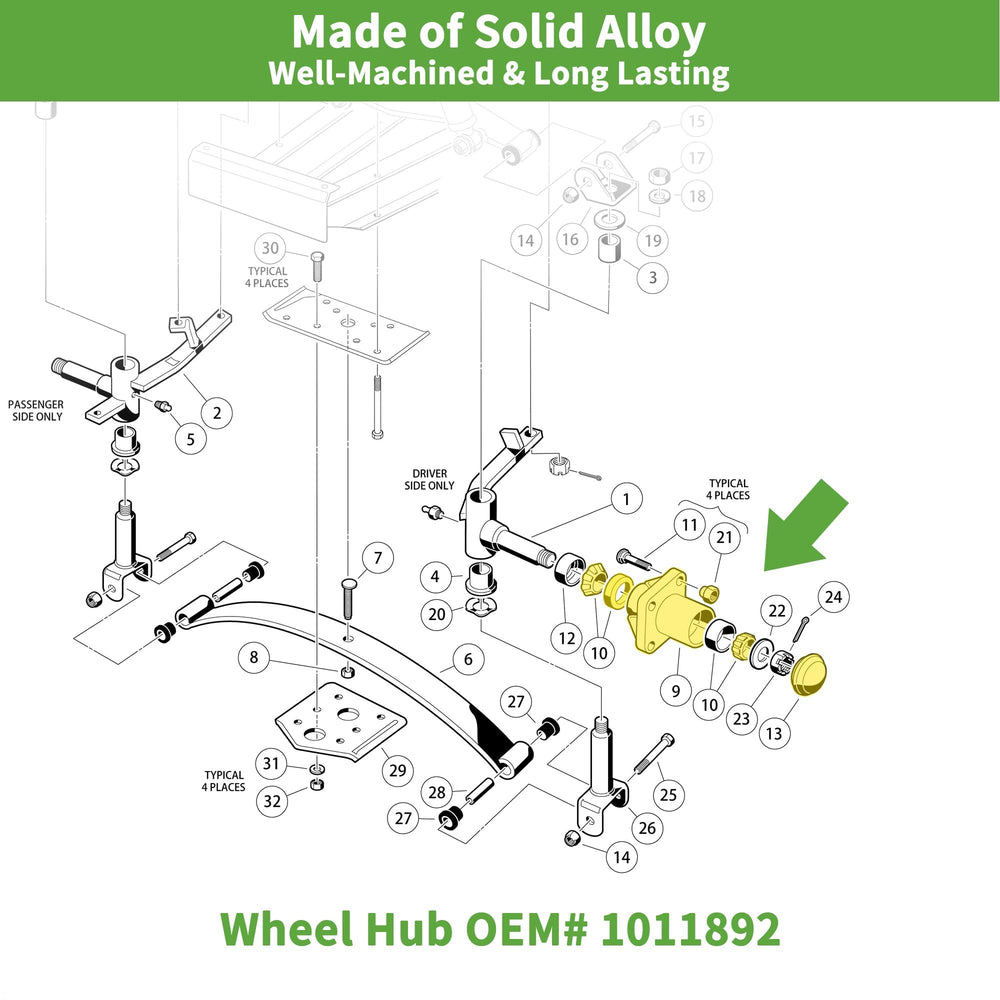 10L0L hub aluminum surface texture highlighting corrosion resistance benefit