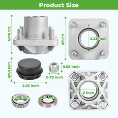 10L0L hub bearing and oil seal detail demonstrating corrosion-resistant construction