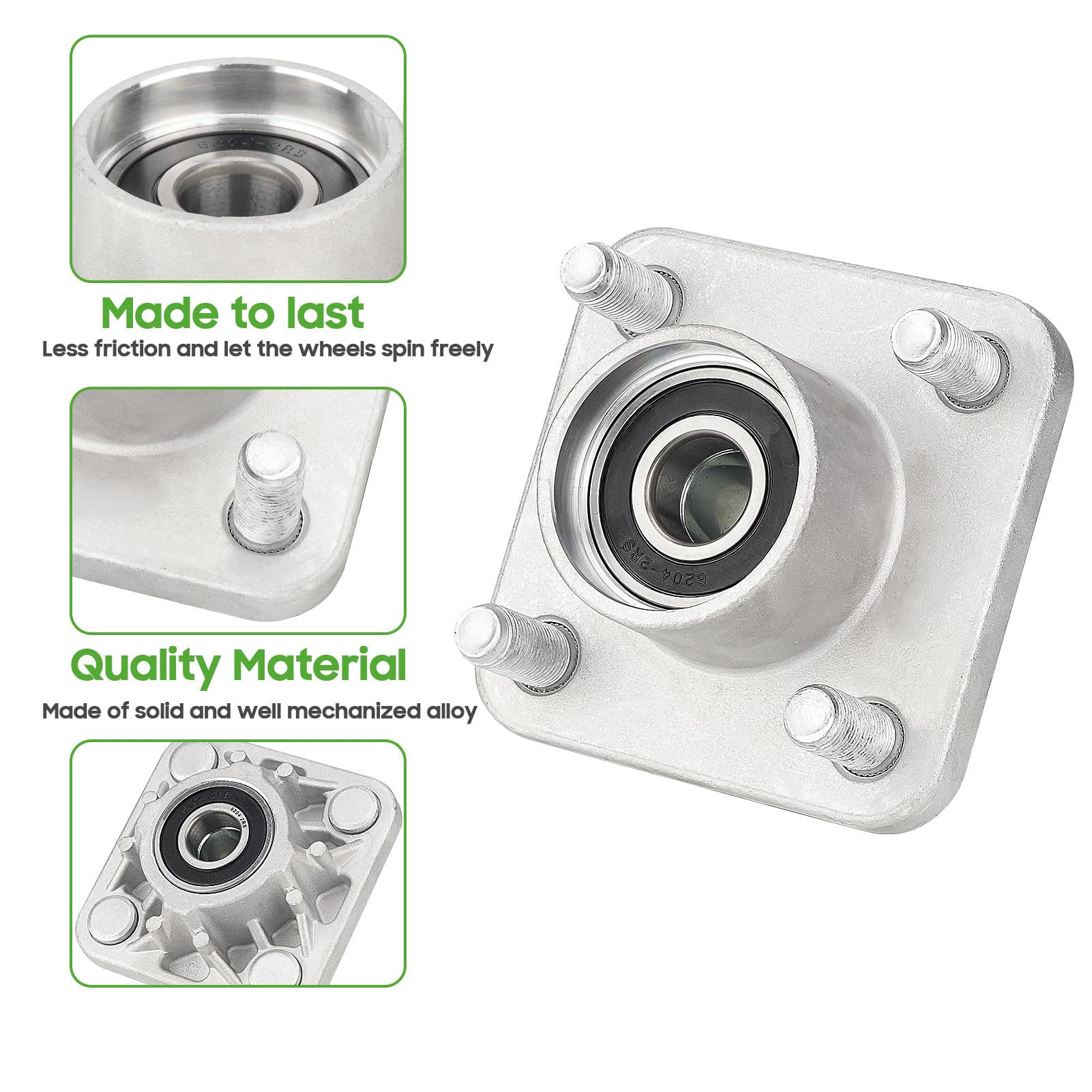 10L0L installed on Club Car Precedent front suspension showing improved ride