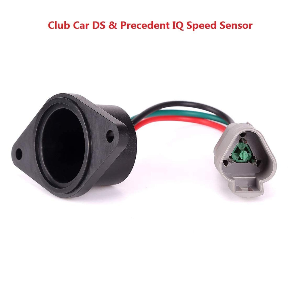 10L0L sensor installed on Club Car motor rear assembly demonstrating direct fit