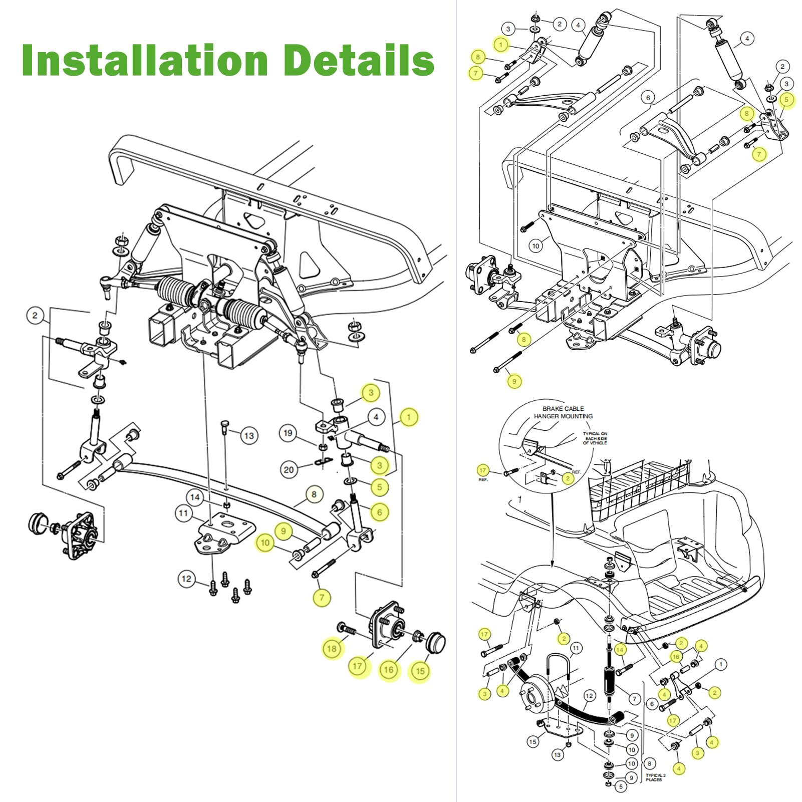 10L0L king pin and bearing detail demonstrating precise steering restoration