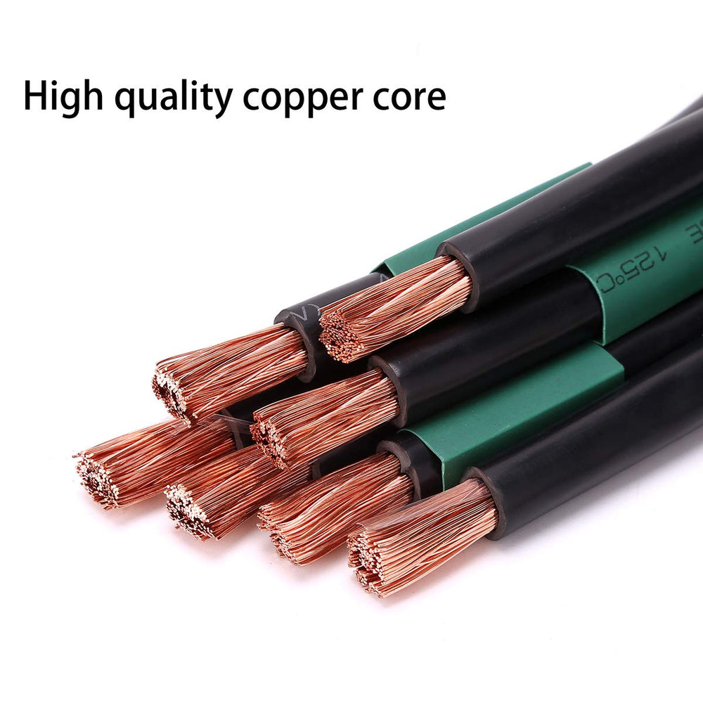 10L0L cables laid beside a ruler showing the 16-inch length for accurate measurement