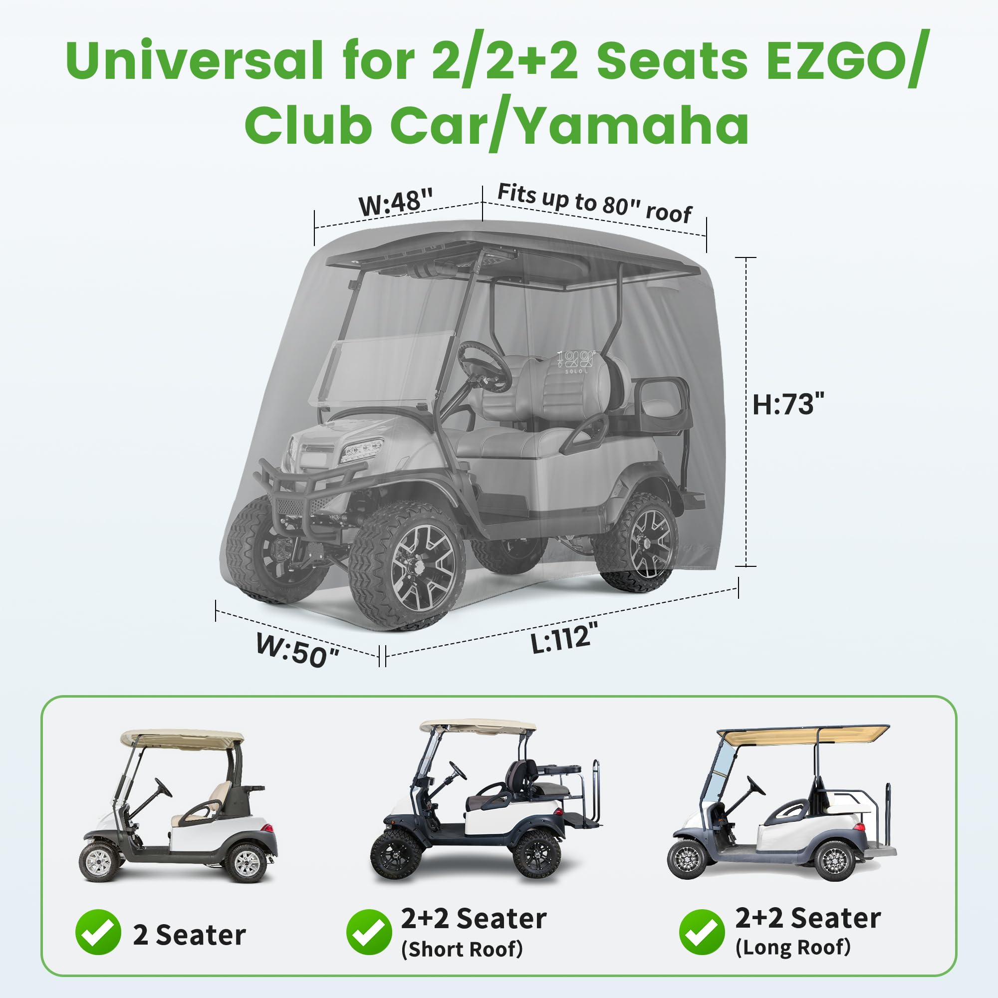 10L0L covered cart parked in driveway for long-term protection