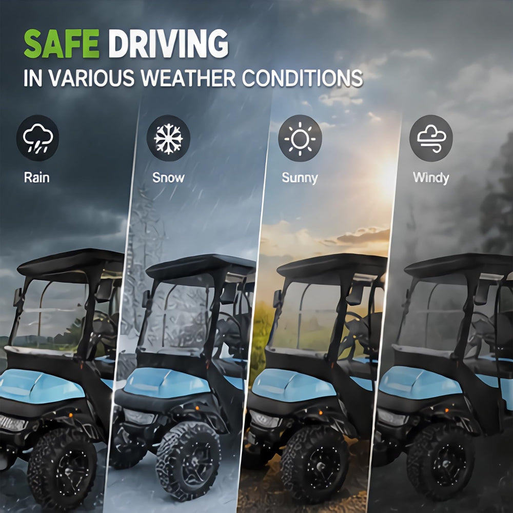 10L0L rear roll-up panel allowing quick access to clubs and cargo