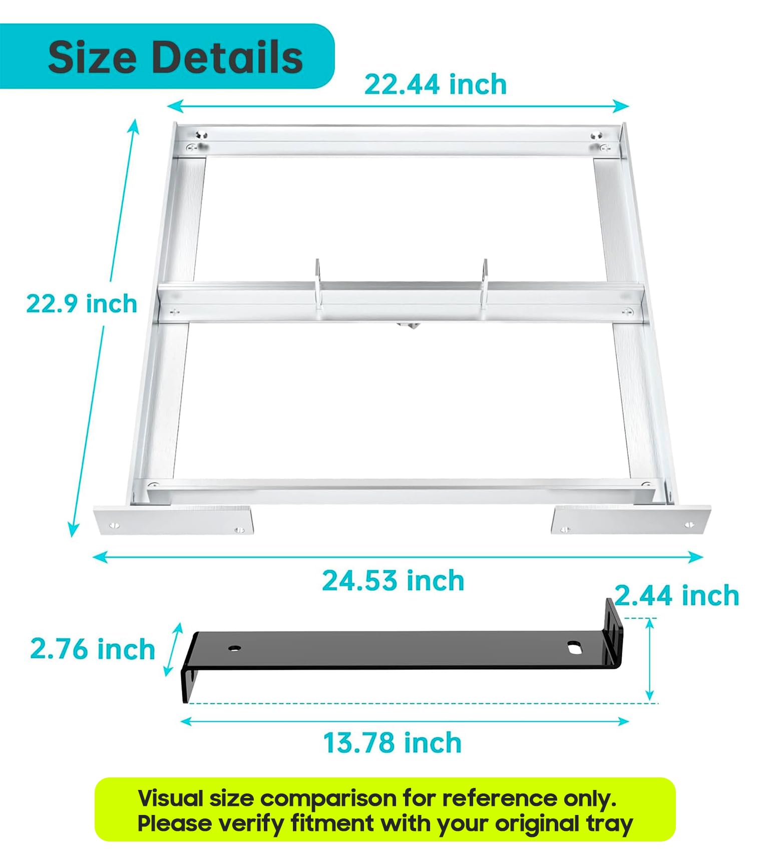 10L0L scale comparison with six 6V batteries illustrating correct sizing