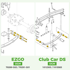 10L0L shoulder bolt and shoulder lock nut assembly ensuring correct alignment