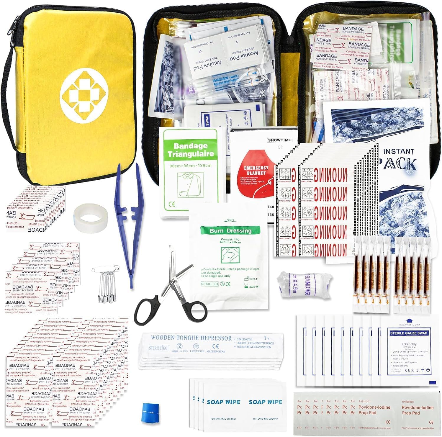 1st Aid front closed yellow case visible for quick identification