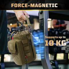 1TG Tactical expanded main compartment holding a large bottle with protective padding