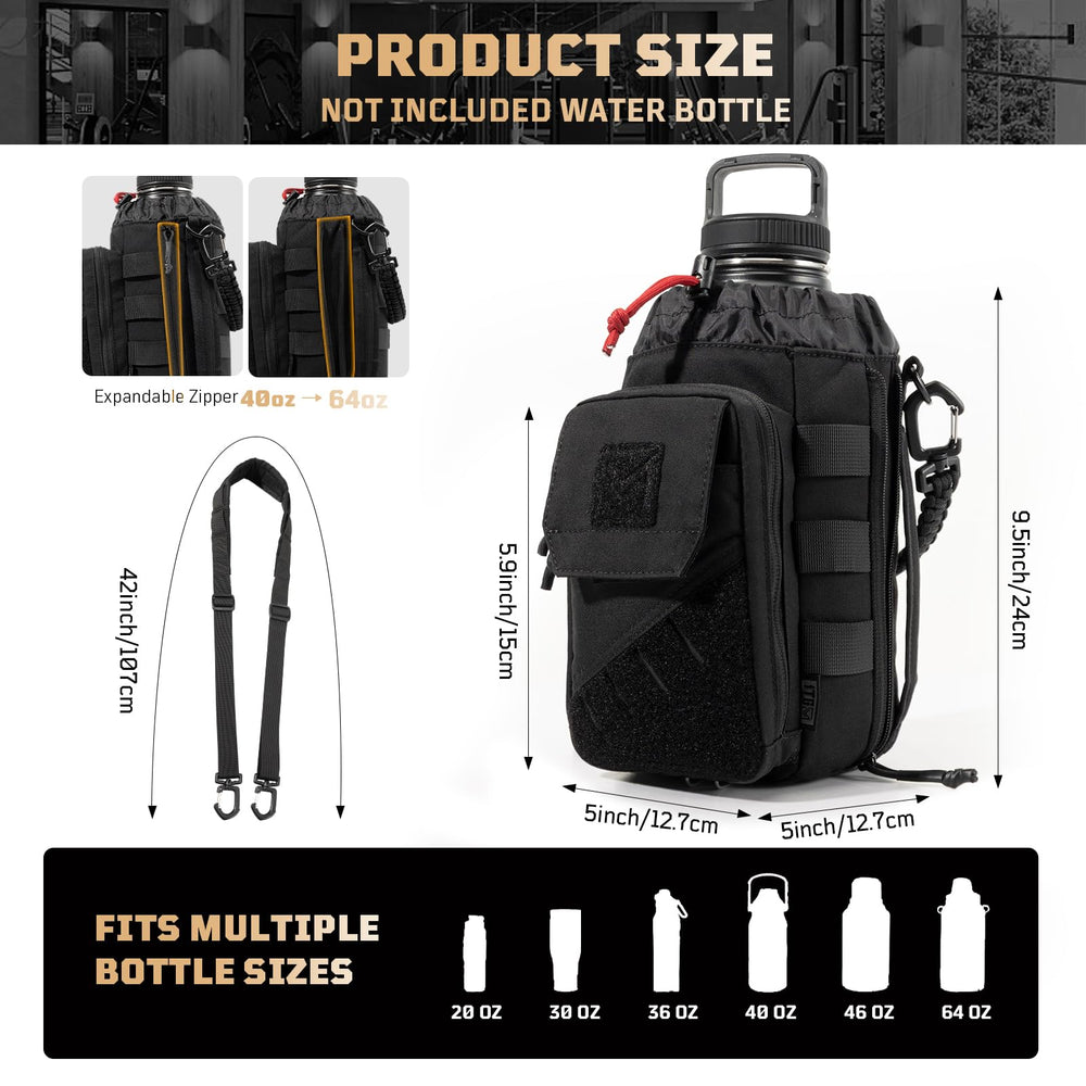 1TG Tactical phone pocket and key hook organized for fast-access convenience
