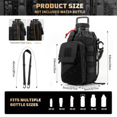 1TG Tactical phone pocket and key hook organized for fast-access convenience