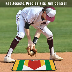2F22E close-up of color highlights on mat providing clear visual strike-zone reference