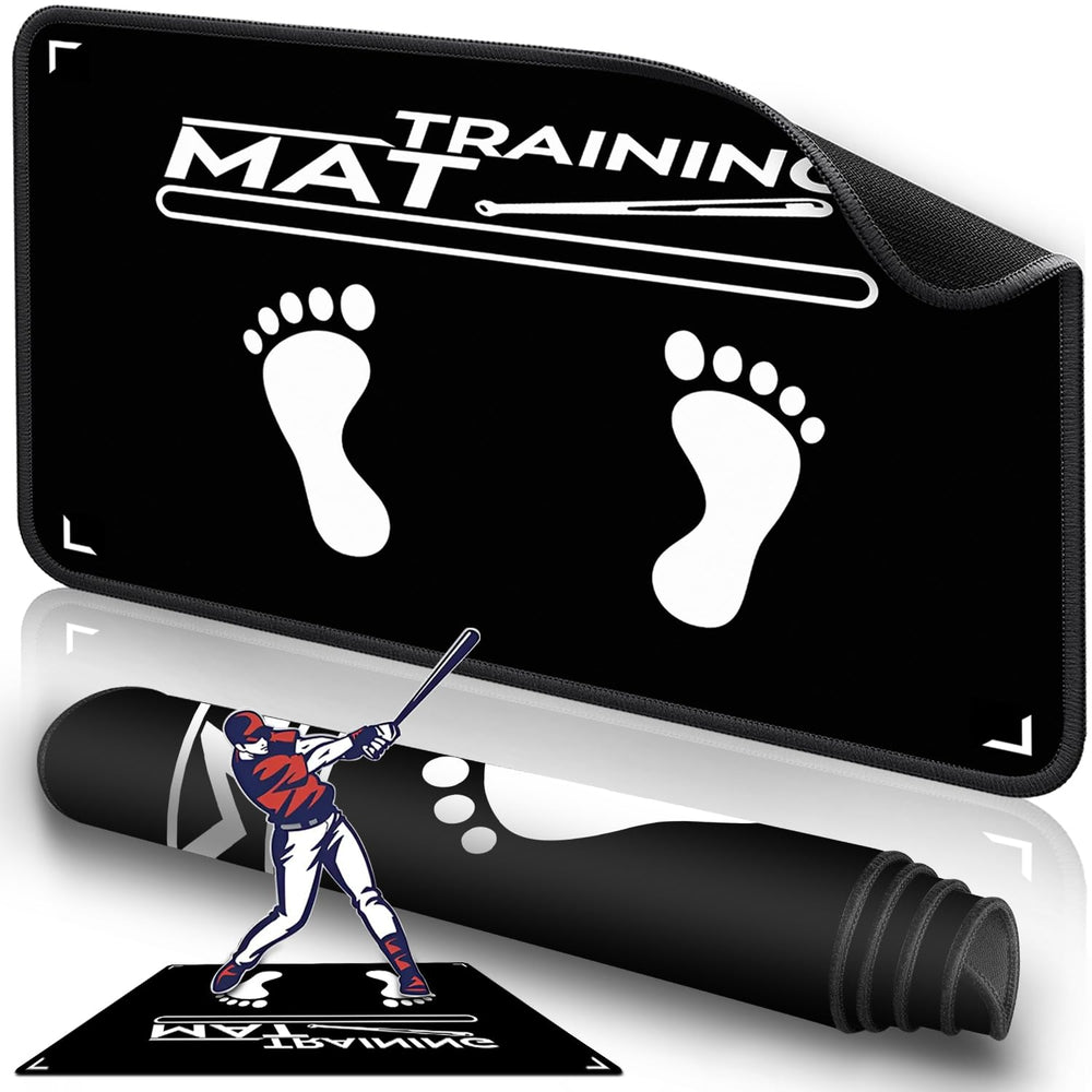 2F22E front view of mat showing stance guides for consistent setup