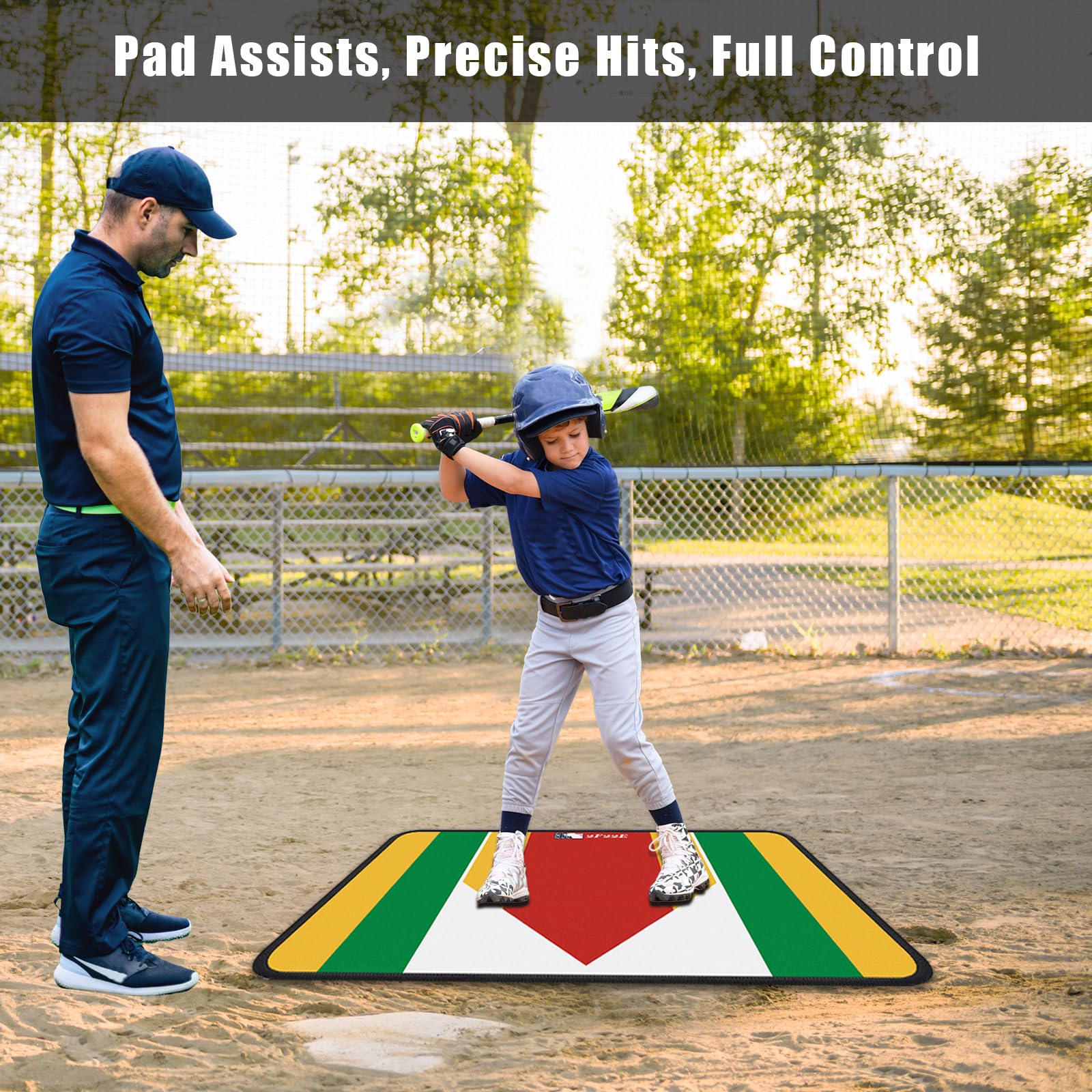 2F22E pitcher using mat in bullpen drill to improve aim and consistency