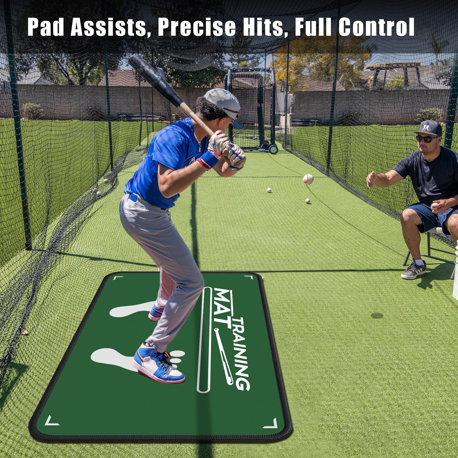 2F22E mat with player demonstrating stance to improve balance