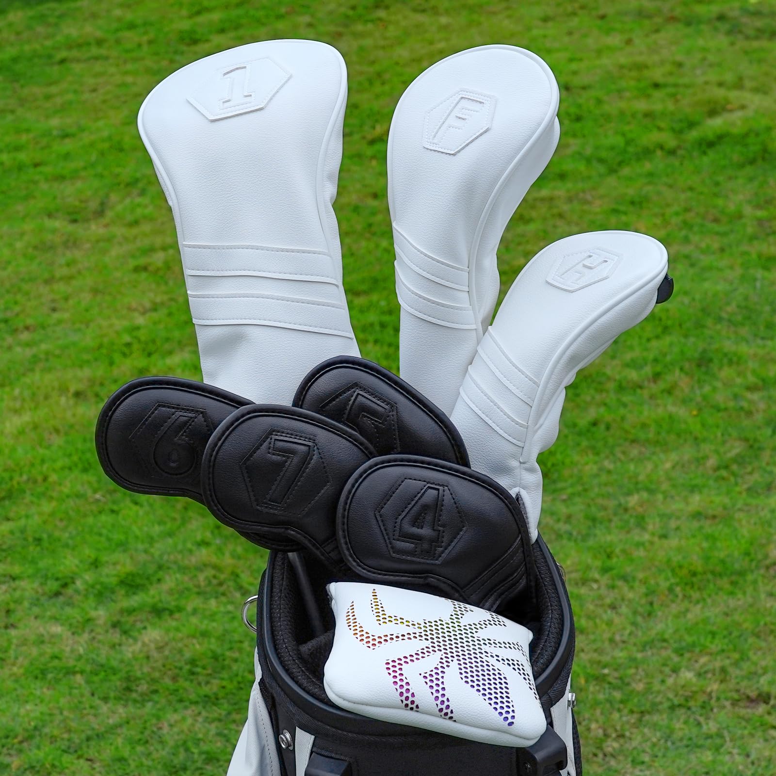 2thpart headcover fitted on a Spider putter showing correct fit and alignment