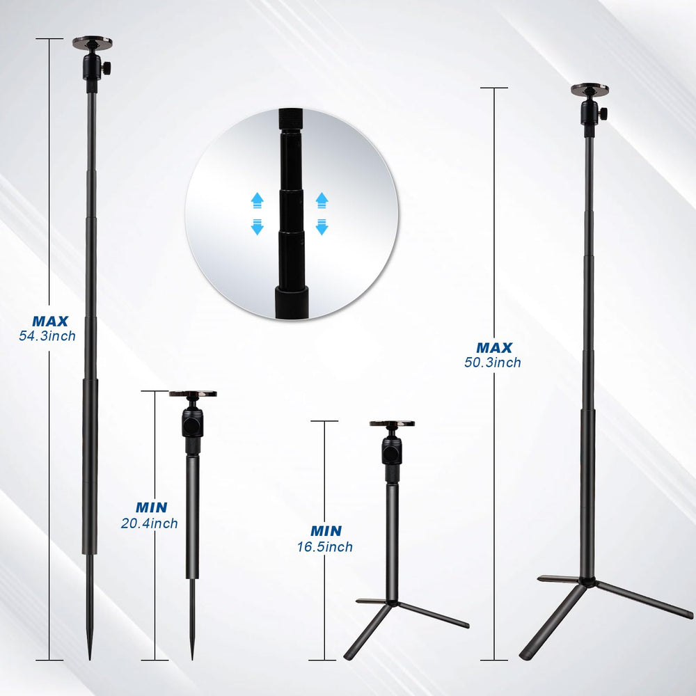 2thpart height compare monopod and tripod showing versatile reach options