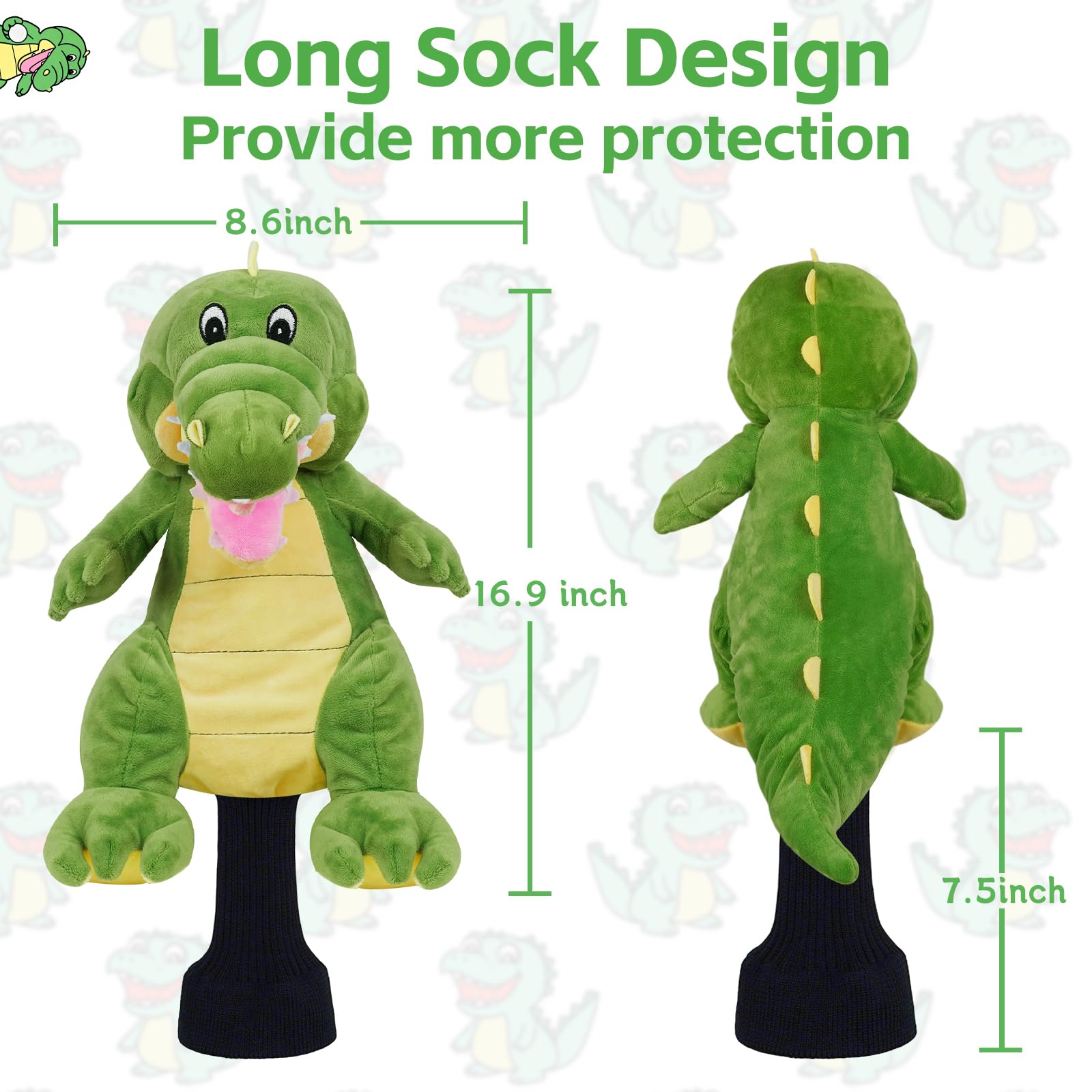 2thpart headcover on a course bag in sunlight showing stylish, protective use