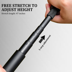 2thpart tripod on concrete giving low-profile steady support for filming